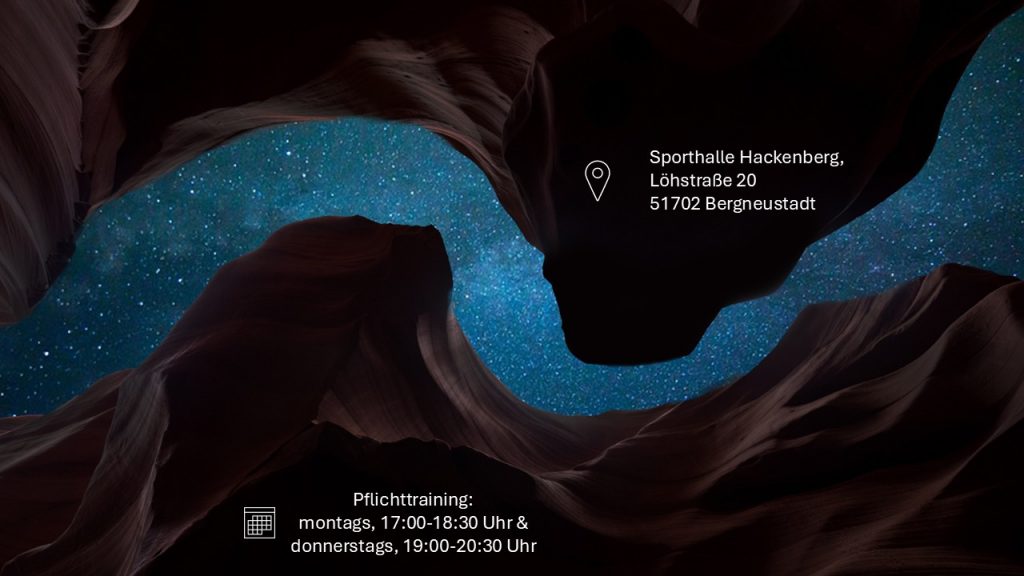 Trainingsort und Trainingszeit